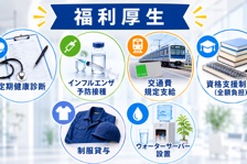 充実の福利厚生！働きやすい環境です。