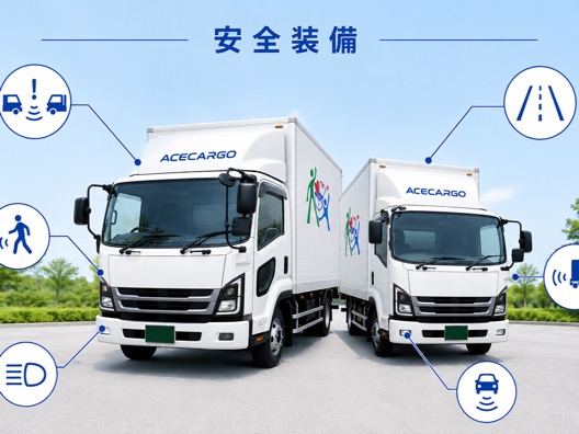 トラックに最新機器を搭載