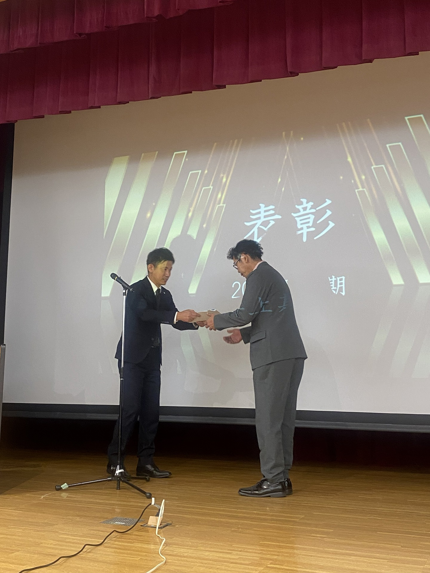 社内表彰式の様子